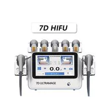 Máquina de belleza 7D Tratamiento antiarrugas Estiramiento facial de arrugas 7dhifu Hifu7d para perder peso