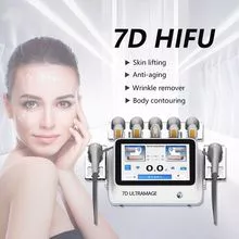 2022 Último ultrasonido profesional enfocado en 7D Más nuevo 7D Hifu Cuerpo y máquina adelgazante facial 7D Hifu para Winkle Removall
