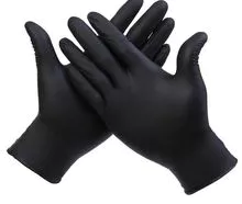 Abrigo de laboratorio y guantes de nitrilo