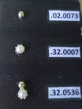 Trio of pearl earrings clad in gold 18k