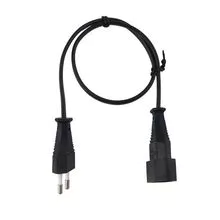 Cable de alimentación de extensión europeo de dos enchufes