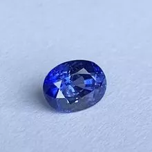 Zafiro azul natural de Ceilán y colorstone, diamante, joyería hecha a mano 