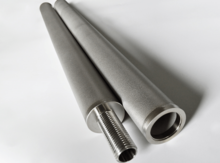 Filtro de sinterização metálica de titânio de filtragem a vapor, permeabilidade uniforme de poros boa resistência à corrosão