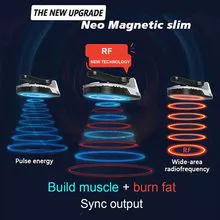 EMS EMT Neo RF Emslim EMS Estimulador muscular Levantamiento de glúteos Cuerpo Escultura Corporal Máquina adelgazante