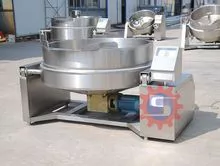 Oil jacketed kettle with mixer  Oil cooking kettle for sale  Oil cooking kettle manufacturer