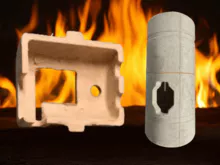 Piezas con forma de aislamiento térmico 3D (piezas con forma de cerámica)