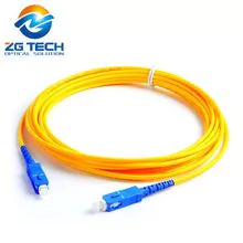3 cable de M SC/UPC monomodo fibra óptica parche de color amarillo