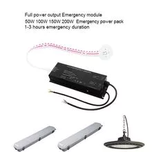 Kit de emergencia LED de 50W a 200W para luz LED de alta bahía, led luz de inundación LED Led Batten Light
