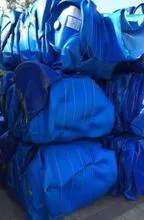 HDPE 蓝色粉碎料/HDPE BLUE DRUM BALE