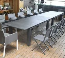 Aluminum conference Table and Chairs