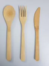 Reusable Bamboo Fiber Cutlery