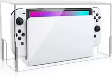 Capa acrílica transparente do Nintendo Switch à prova de poeira