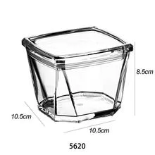 5620 445ml Acrylic Kitchen Multigrain Storage Jar Food Storage Container Transparent Sealed Food-Grade Jar