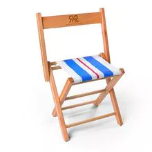 Folding Wooden Stool and Screen With Custom Backrest