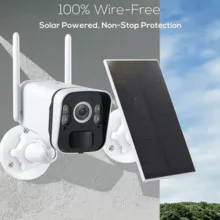 Outdoor impermeável sem fio 4MP IP seguro Solar Vigilância Câmera de Vigilância Remota Solar CCTV Wifi Câmera