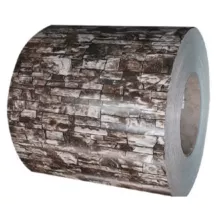 Bobina de aço galvanizado pré-pintada impressa colorida - durável e resistente às intempéries