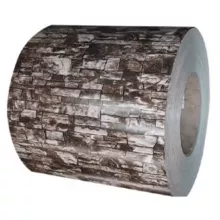 Bobina de acero galvanizado prepintada impresa en colores: duradera y resistente a la intemperie