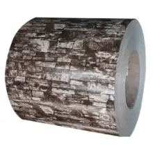  Bobina de aço PPGI impressa com espessura de 0,2 mm a 1,2 mm - tamanho e embalagem personalizáveis