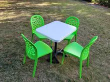 Square Tables with Stacking chairs