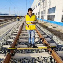 Réguas de medição para carris para máquinas ferroviárias