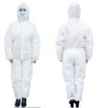 Roupas de isolamento descartáveis (tipo não esterilizado) corpo com tampa de proteção do corpo inteiro roupas