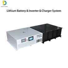 32KWH 307V LiFePO4锂电池组，内置BMS太阳能充电控制器