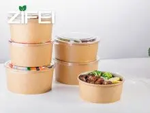 Tigela descartável de papel kraft