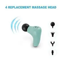 Pistola de massagem USB portátil - Mini pistola de massagem corporal sem fio para fáscia