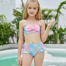 Maiô infantil, biquíni infantil bonito, beachwear saudável, maiô infantil, maiô infantil de tamanho pequeno