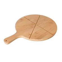 Molde para pizza de bambú
