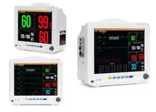 Cheap portable 12 inch multi-parameter ICU hospital patient monitor vital signs monitor ECG