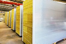 Mechanism rock wool color steel sandwich panel