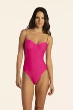 SWIMSUIT WITH STRAP DETAILS - PINK