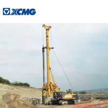 A XCMG Official usou a carreta de perfuração rotativa de esteiras hidráulicas de 67m XR220D.