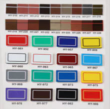 Placa bicolor de gravação a laser ABS - personalização do logotipo da marca de equipamentos industriais anti-riscos