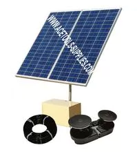 太阳能电池板 - Aermaster 太阳能 2 直接驱动池辐射器系统 - 2.8 CFM，3/4 英亩容量