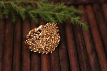 Anillo Hoja Tuya Limón