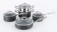 set de 9 piezas de aluminio del cookware