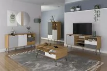 Living room with Rack, Coffee Table, Bar and Buffet