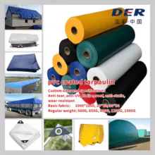 Heavy Duty Waterproof Coated PVC Tarpaulins 100% P