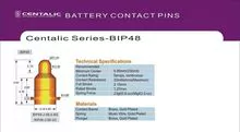 Teste do teste de contato da bateria Pogo Pin BIP48 para aplicação do conector