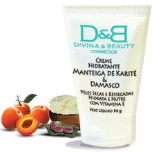 Moisturizing cream with Shea butter extract and apricot &amp; Divine Beauty