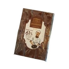 Chocolate 61% Cacau Ao Leite Dark Milk - 1kg
