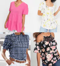 From €2.30: Women's Stock Blouses (Spring/Summer) – Fast Worldwide Shipping!
