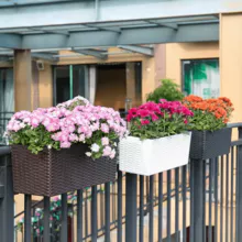 BP6007 rattan balcony indoor and outdoor self-absorbing flower pots