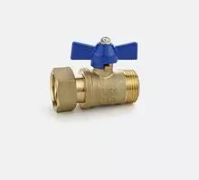 Brass ball valve with union