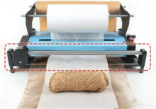 Máquina de papel de embrulho para e-commerce máquina de embalagem de papel de favo de mel esticável