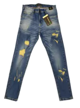 calça masculina jeans tecido com elastano