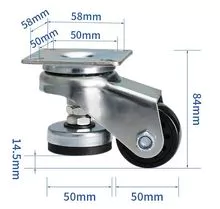 Horizontal adjustment casters, Adjustable Casters