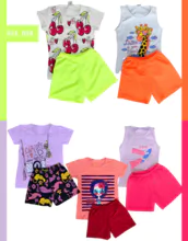 GIRL SET SORTED IN PRINTS 